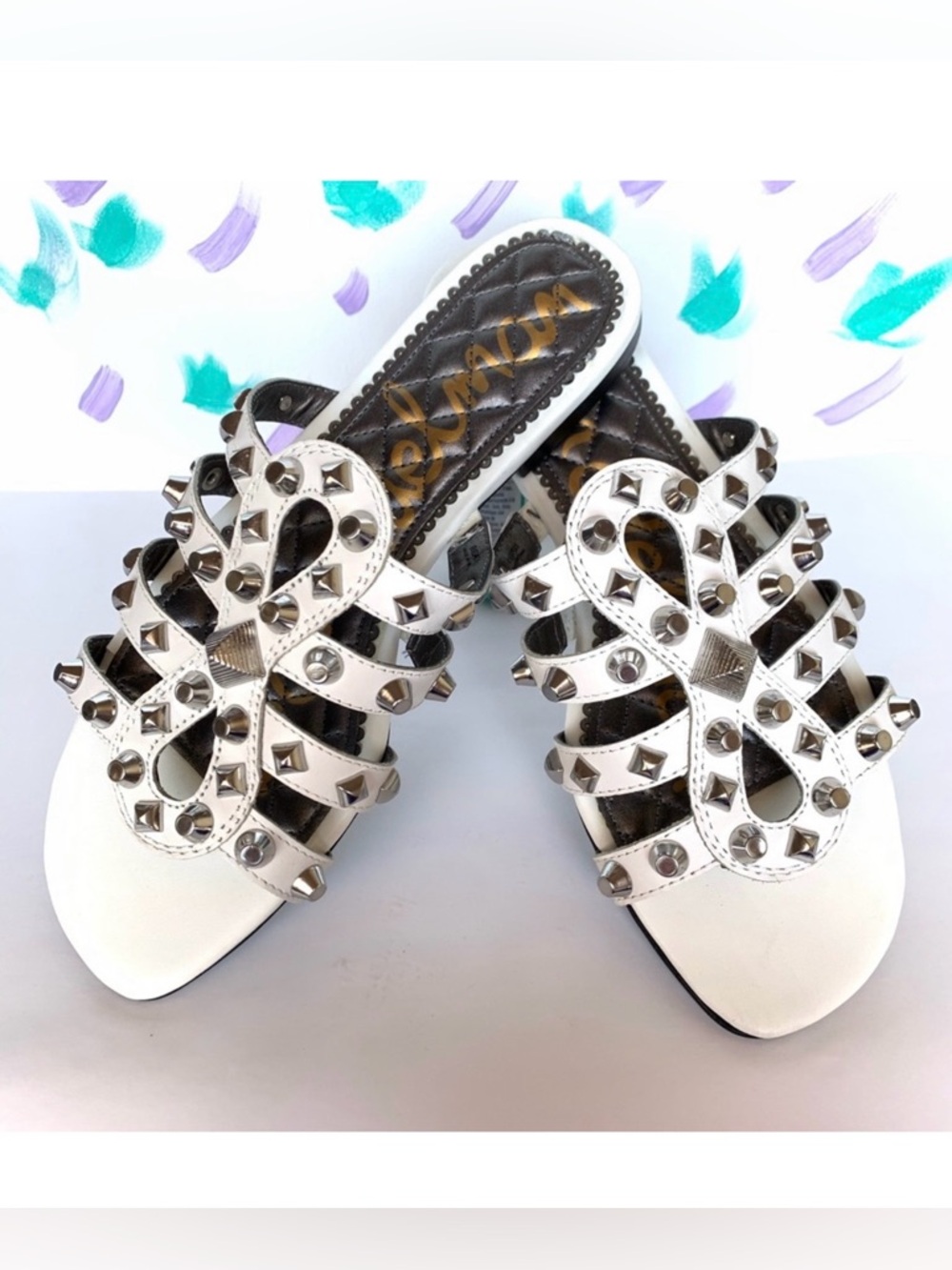 NEW! Sam Edelman Beatris Leather White sandal